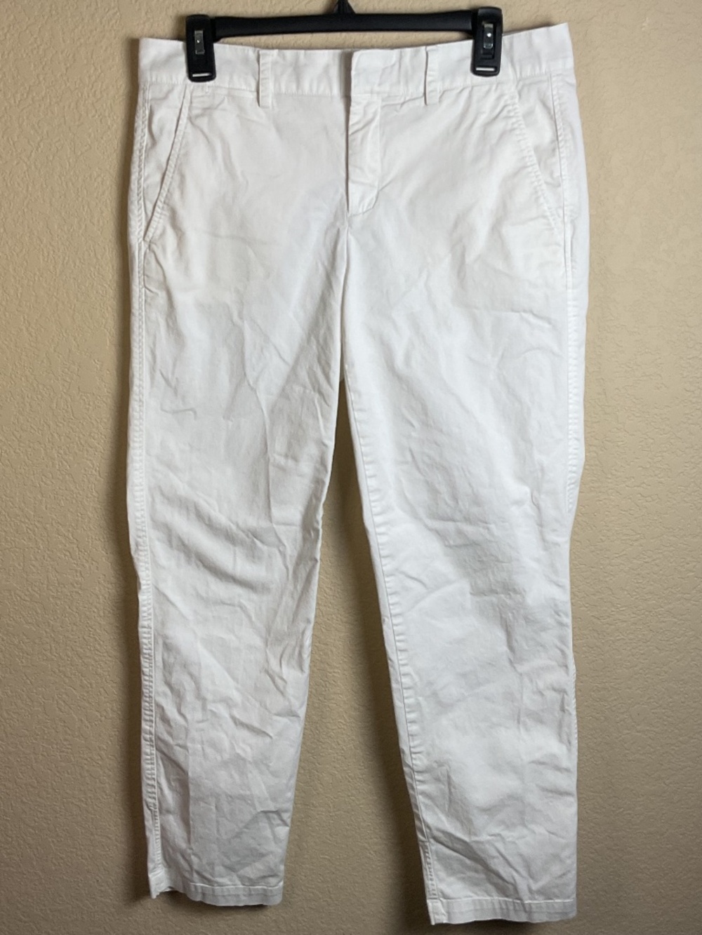 Vince Womens 6 White Straight‎ Leg Dress Pants Office Business Work Wear
